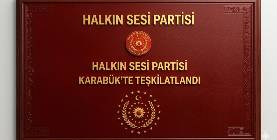 HALKIN SESİ PARTİSİ KARABÜK’TE TEŞKİLATLANDI