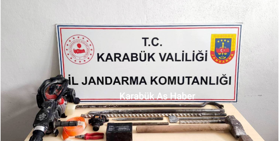 SAFRANBOLU’DA KAÇAK KAZIYA SUÇÜSTÜ