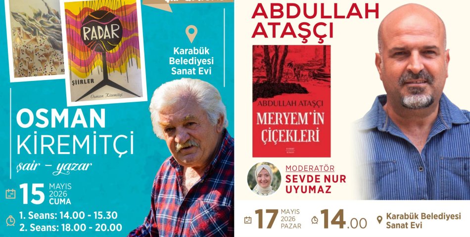 KARABÜK BELEDİYESİ SANAT EVİNDE HAFTA SONU SANAT RÜZGARI ESECEK