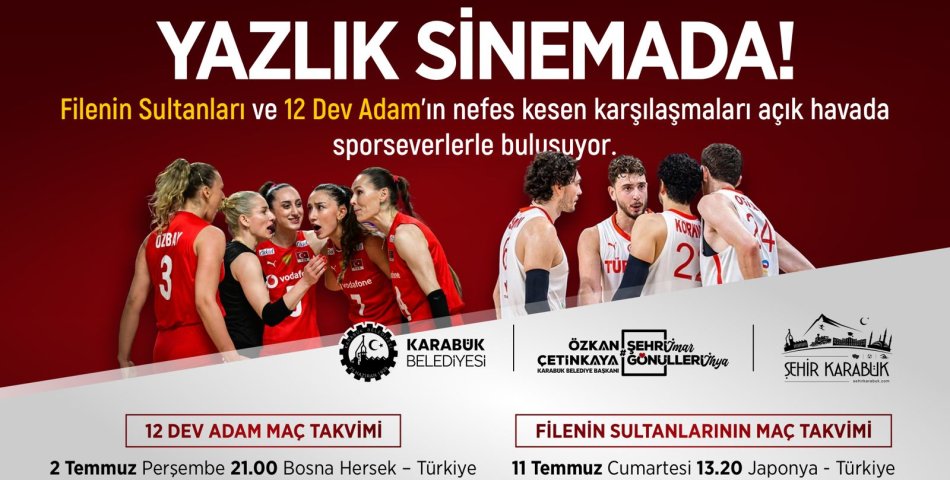 MİLLİ MAÇ HEYECANI YENİŞEHİR YAZLIK SİNEMADA YAŞANACAK