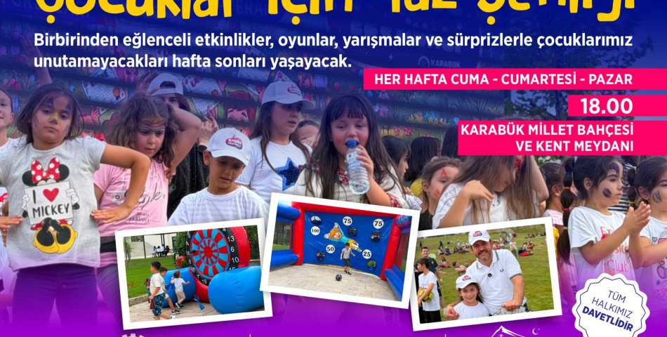 BAŞKAN ÖZKAN ÇETİNKAYA’DAN ÇOCUKLARA YAZ SÜRPRİZİ: ŞENLİKLER BAŞLIYOR!