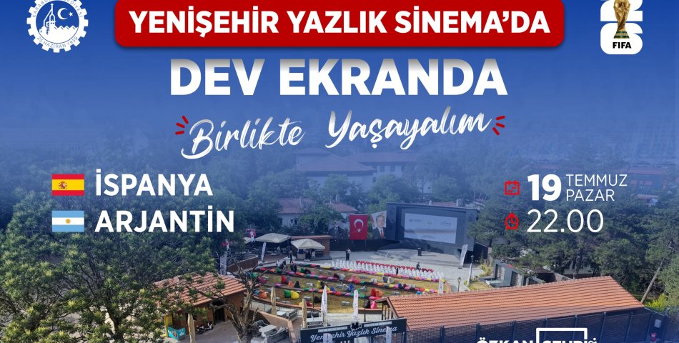 KARABÜK’TE DÜNYA KUPASI HEYECANI DEV EKRANDA YAŞANACAK