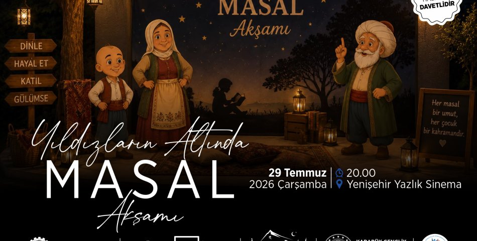 KARABÜK’TE ÇOCUKLAR İÇİN “YILDIZLARIN ALTINDA MASAL AKŞAMI” DÜZENLENİYOR 