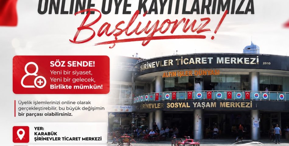 YENİ PARTİ KARABÜK’TE ÜYE KAYIT ÇALIŞMALARINA BAŞLIYOR