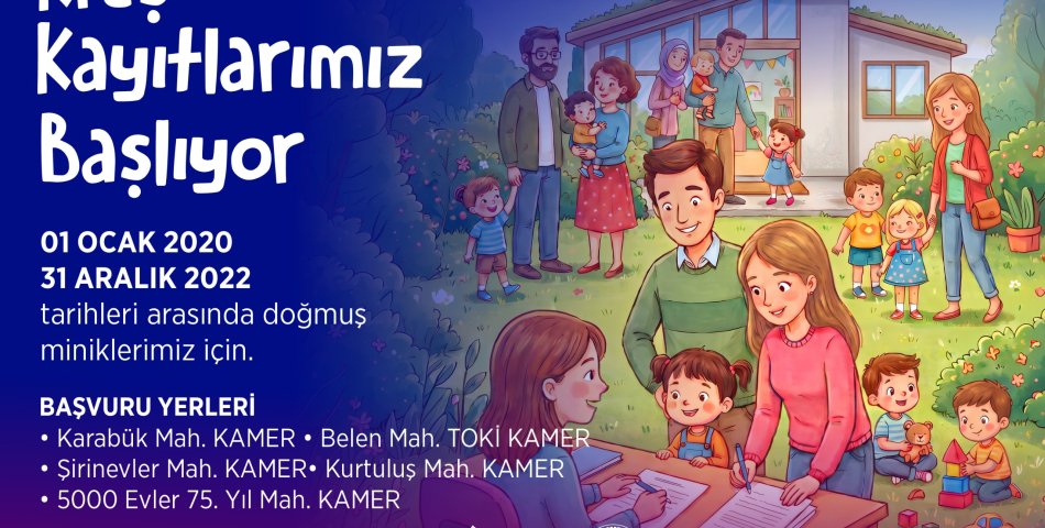 KARABÜK BELEDİYESİ’NDE KREŞ KAYITLARI BAŞLIYOR