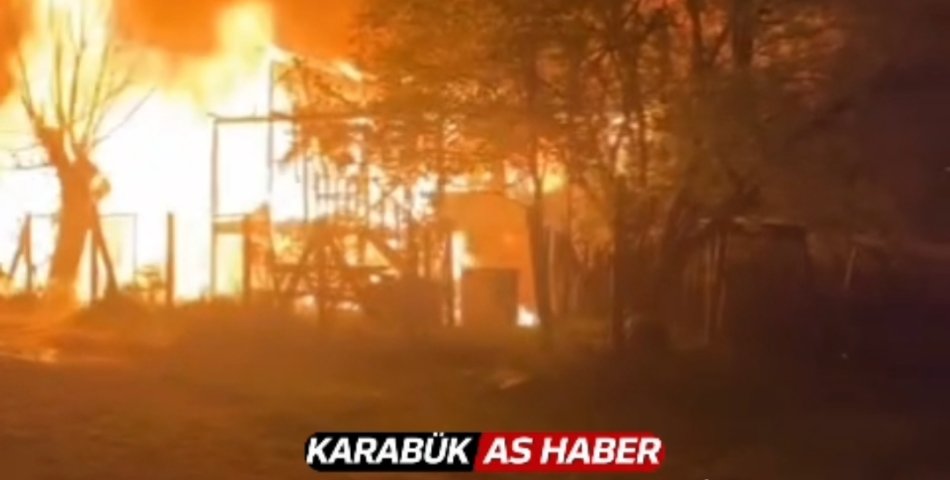 Eskipazar'da Korkutan Yangın