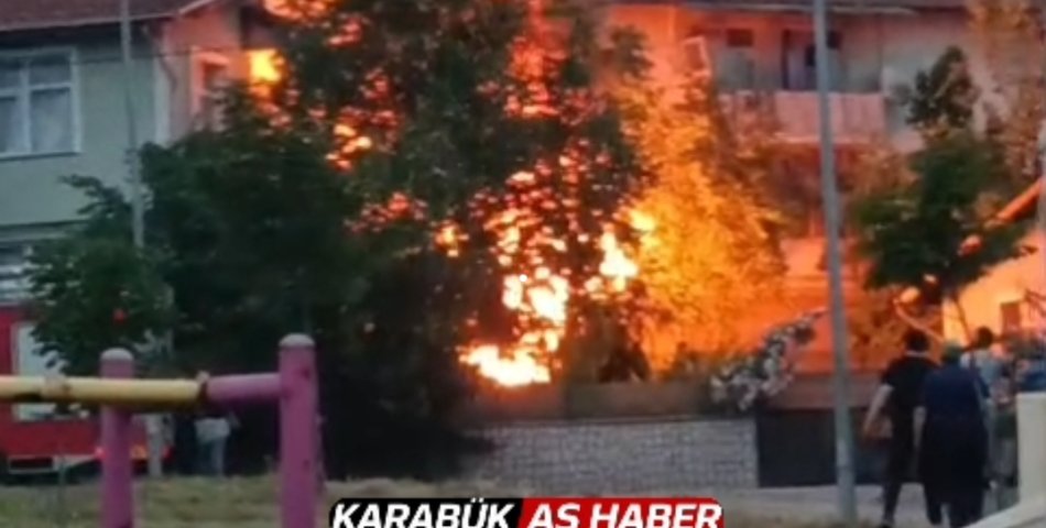 ARDİYEDE ÇIKAN YANGIN EVLERE SIÇRAMADAN SÖNDÜRÜLDÜ