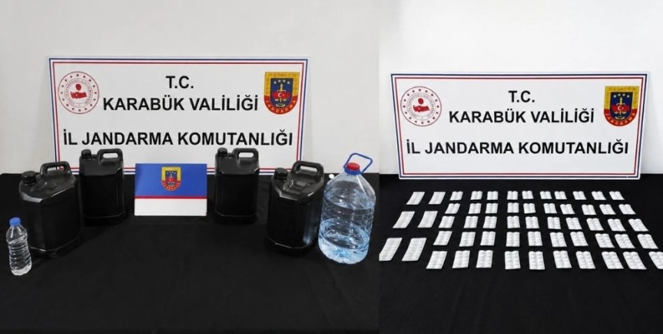 JANDARMADAN UYUŞTURUCU VE KAÇAK ALKOL OPERASYONU