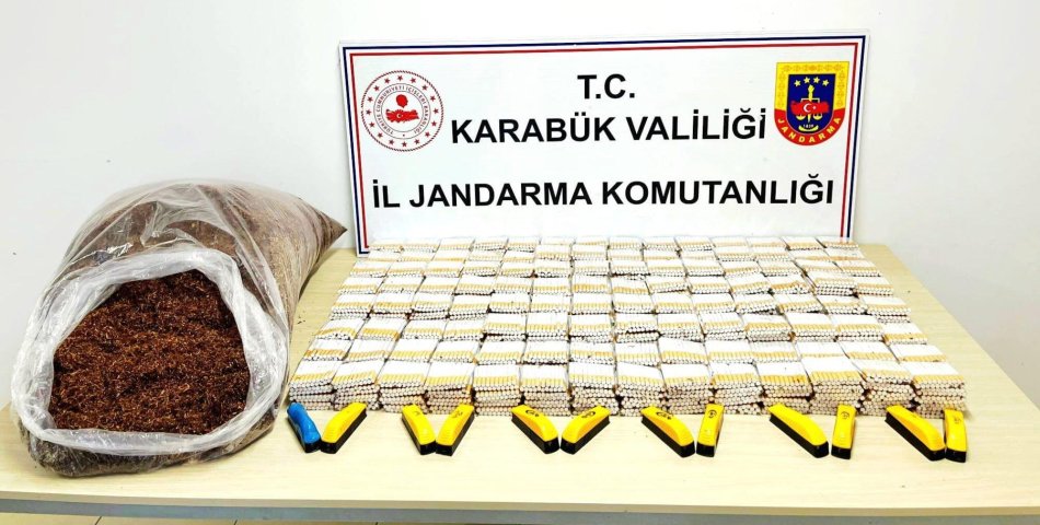 KARABÜK’TE KAÇAK TÜTÜN VE SİGARA OPERASYONU