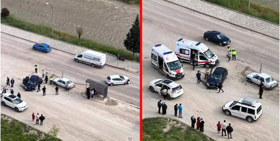 SOĞUKSU KYK ÖNÜNDE KAZA: 3 YARALI