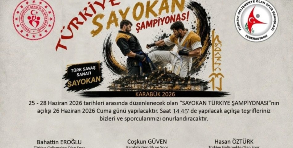 KARABÜK'TE SAYOKAN TÜRKİYE ŞAMPİYONASI HEYECANI