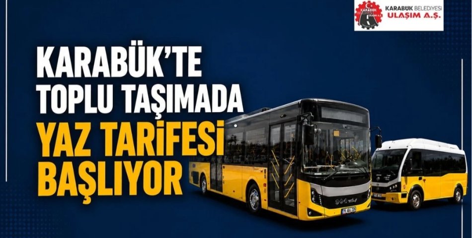 KARABÜK'TE TOPLU TAŞIMADA YAZ SAATİ UYGULAMASI BAŞLIYOR