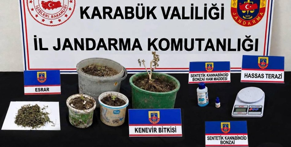 Karabük ve Yenice’de Uyuşturucu Operasyonu